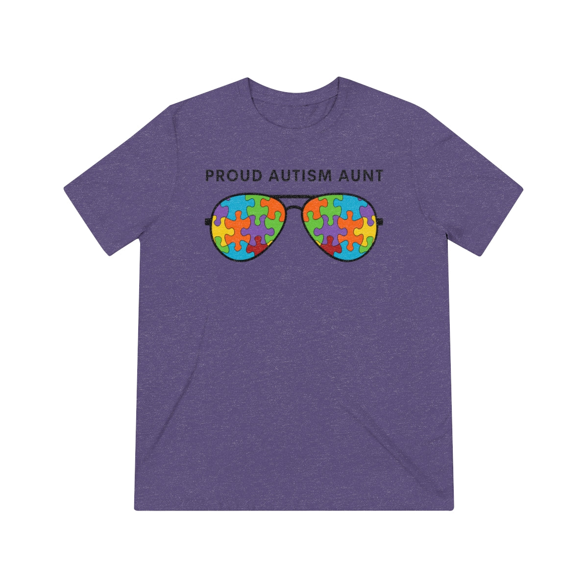 Proud Autism Aunt Sunglasses Tshirt