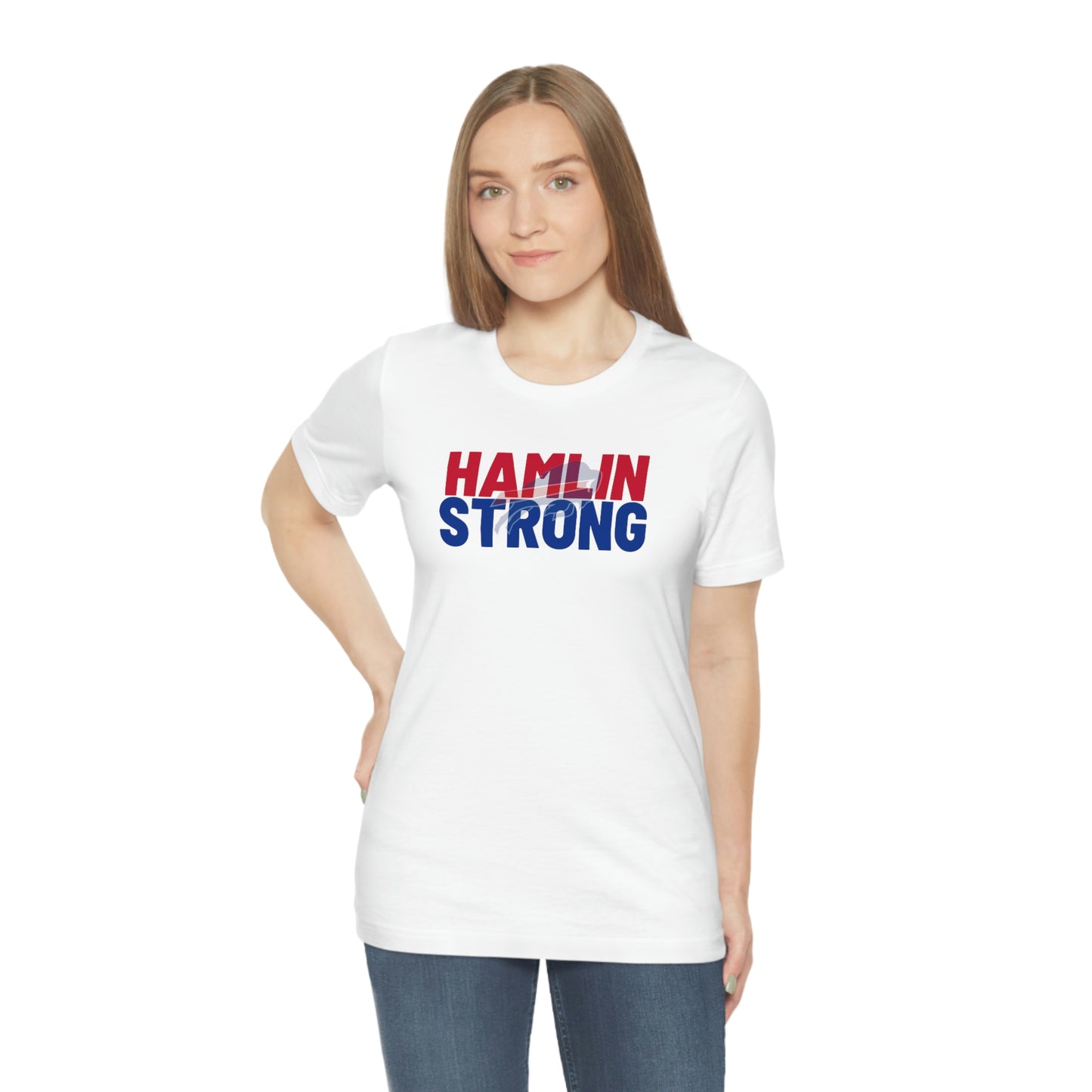 Hamlin Strong Damar Hamlin Buffalo Bills Logo #3 Unisex Jersey Short Sleeve Tee