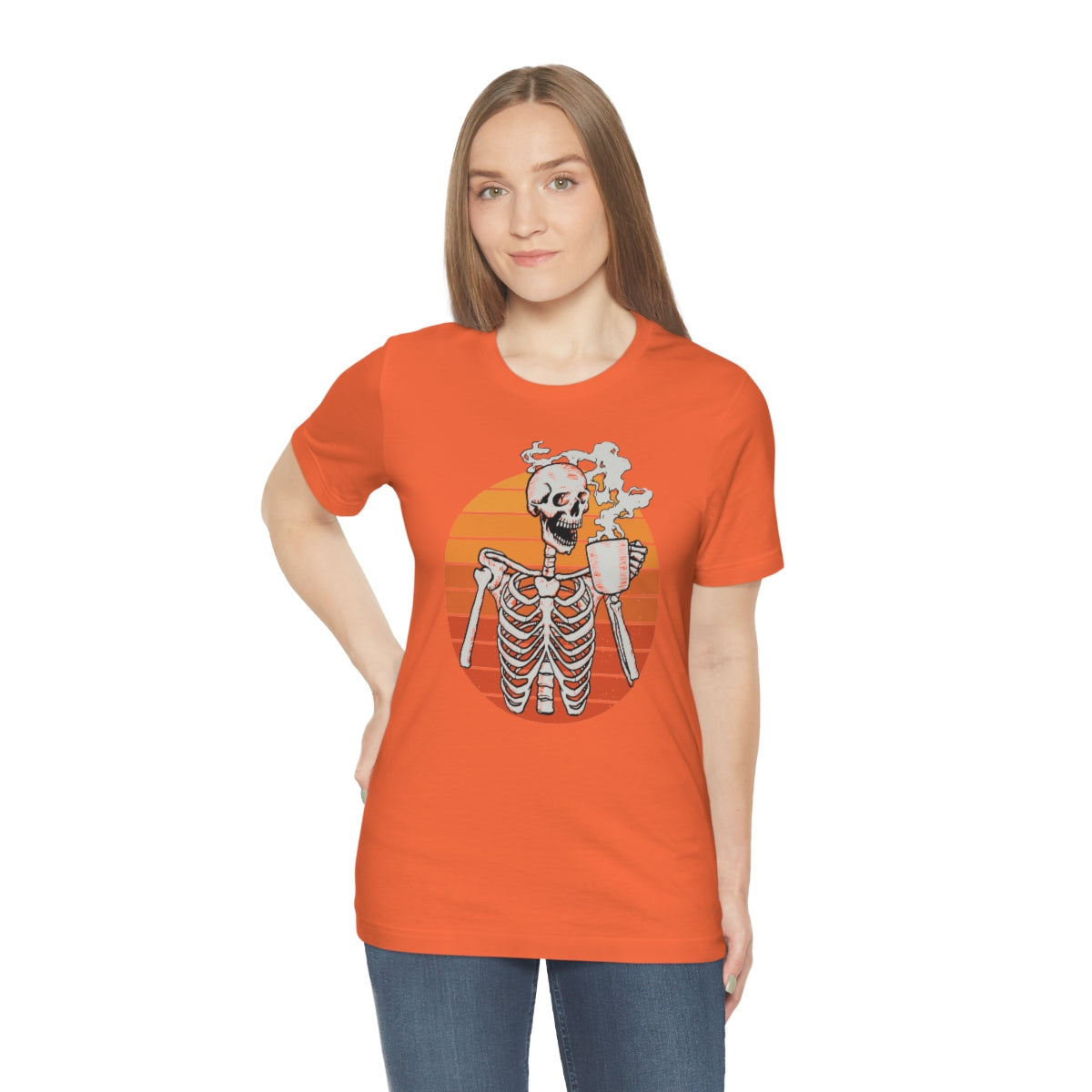 Dead Inside but Caffeinated Skeleton Halloween TShirt