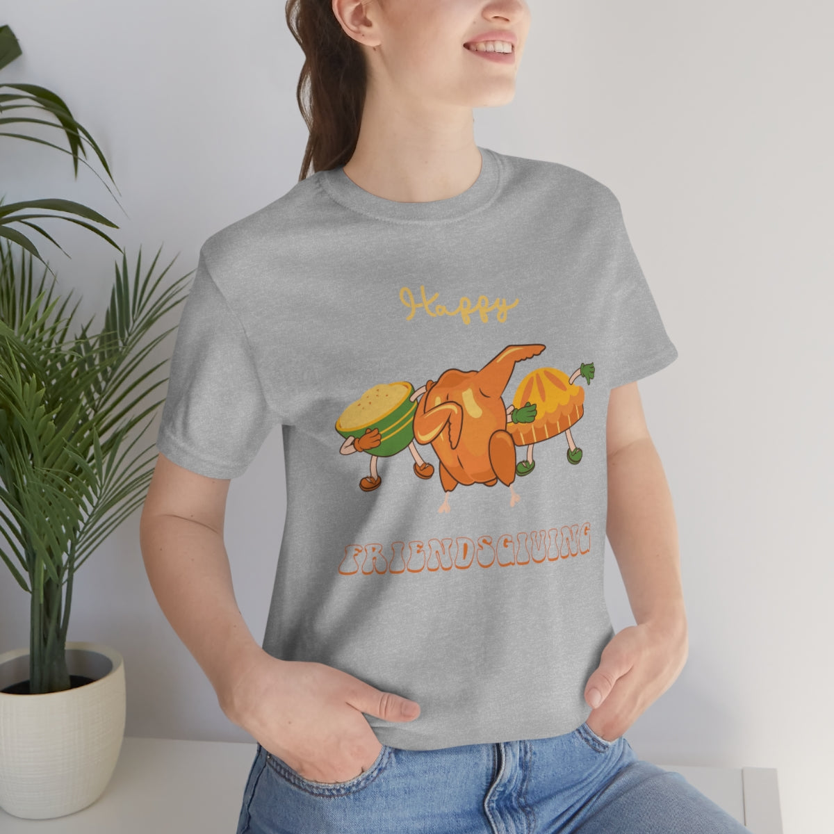 Happy Friendsgiving Thanksgiving Dinner Themed Tshirt