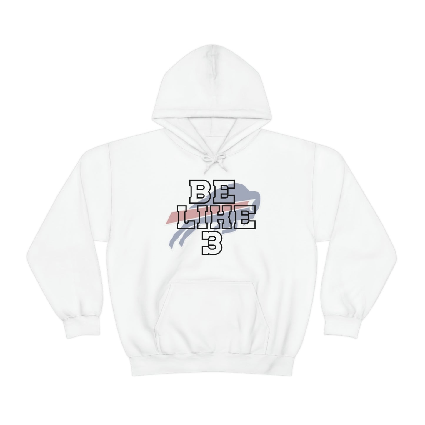 Be Like #3 Hamlin Strong Damar Hamlin Support Buffalo Bills Logo Hooded Sweatshirt