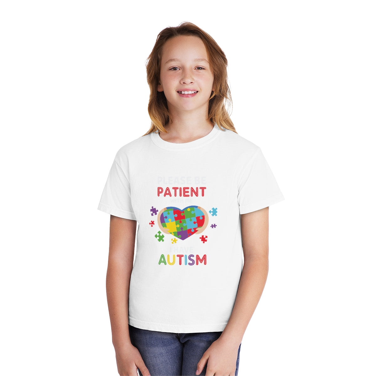 Please be Patient with Me I have Autism Youth Midweight Tshirt