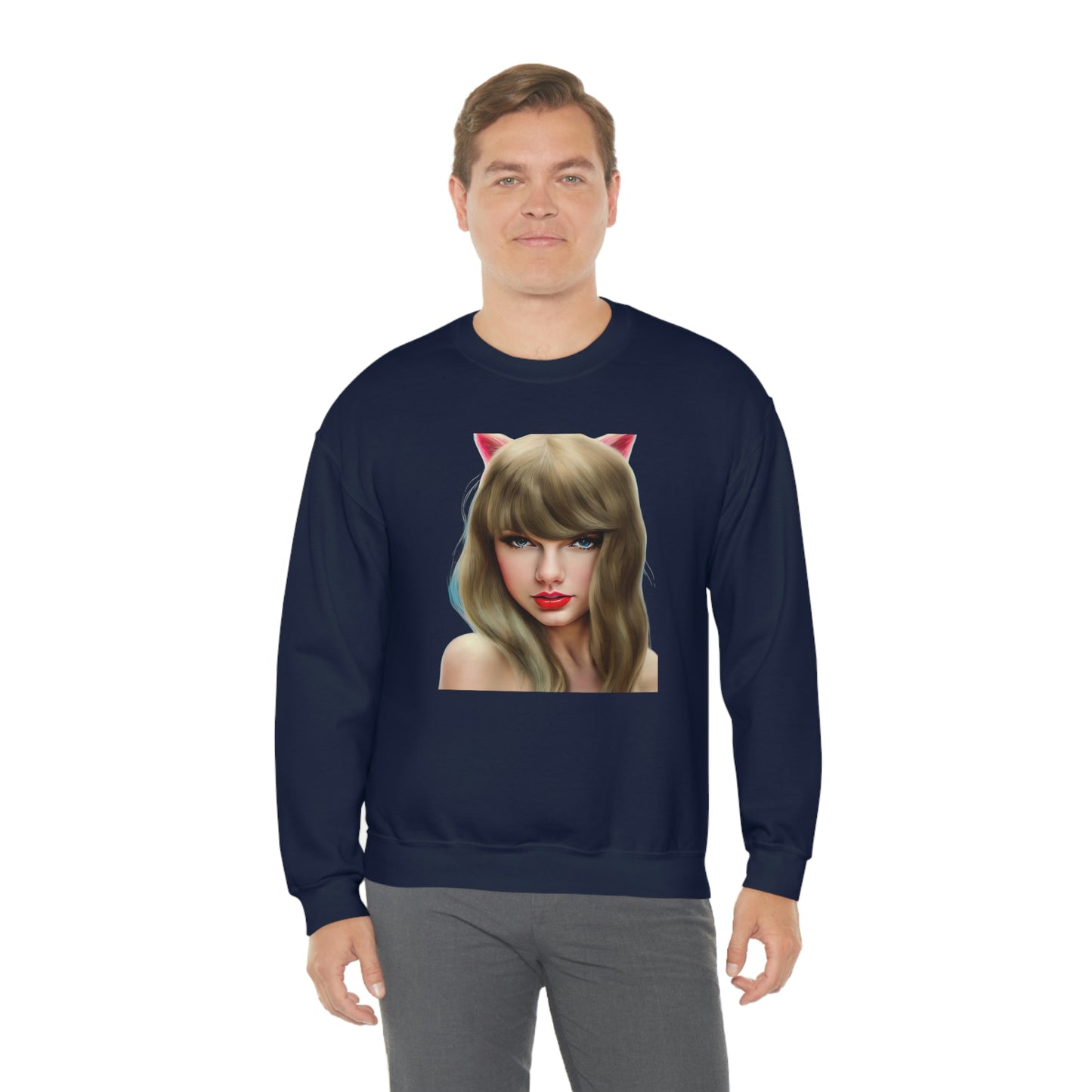 Taylor Swift Cat Ears T Swift Taylor Swift Merch Fan Swifty Gift Crewneck Sweatshirt