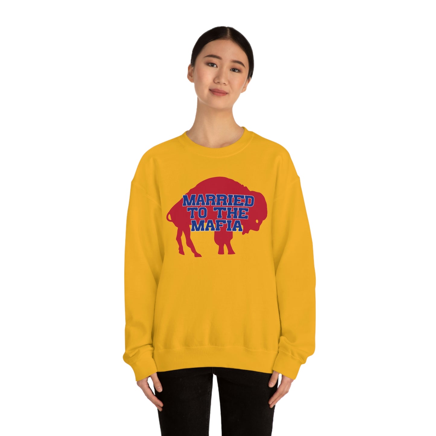 Married to the Mafia Buffalo Bills Football Crewneck Sweatshirt