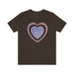 Cute Heart Thanksgiving Tshirt Design | Thanksgiving TShirt | Thanksgiving T-Shirt | Thanksgiving Teeshirt Design on Unisex Jersey Short Sleeve Tee