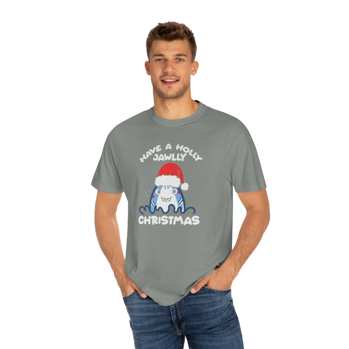 Have a Holly Jawly Christmas Shark Tshirt