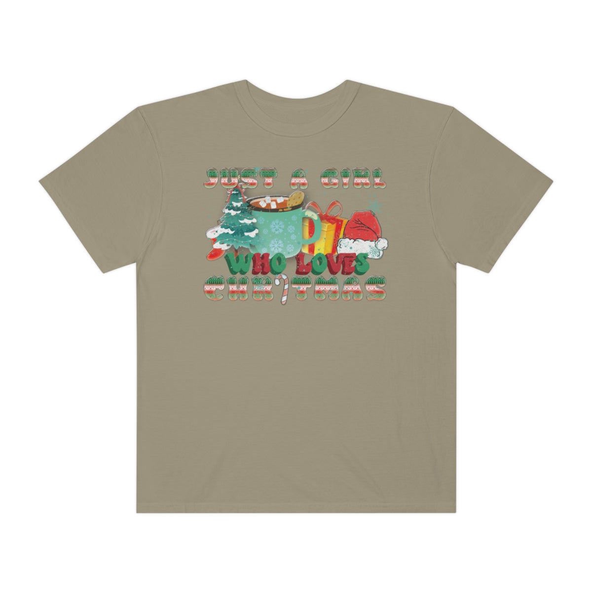 Just a Girl That Loves Christmas Retro Christmas Tshirt