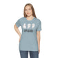 Three Ghosts Cute Happy Halloween Tshirt, Funny TShirt Design on Unisex Jersey Short Sleeve Tee