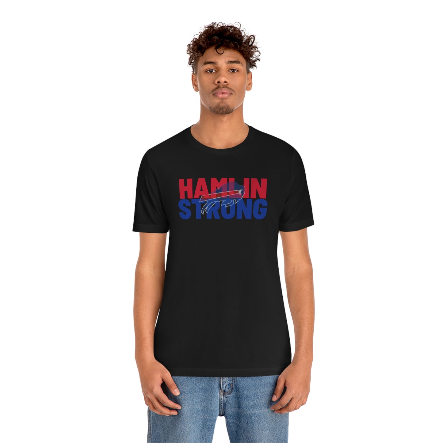 Hamlin Strong Damar Hamlin Buffalo Bills Logo #3 Unisex Jersey Short Sleeve Tee