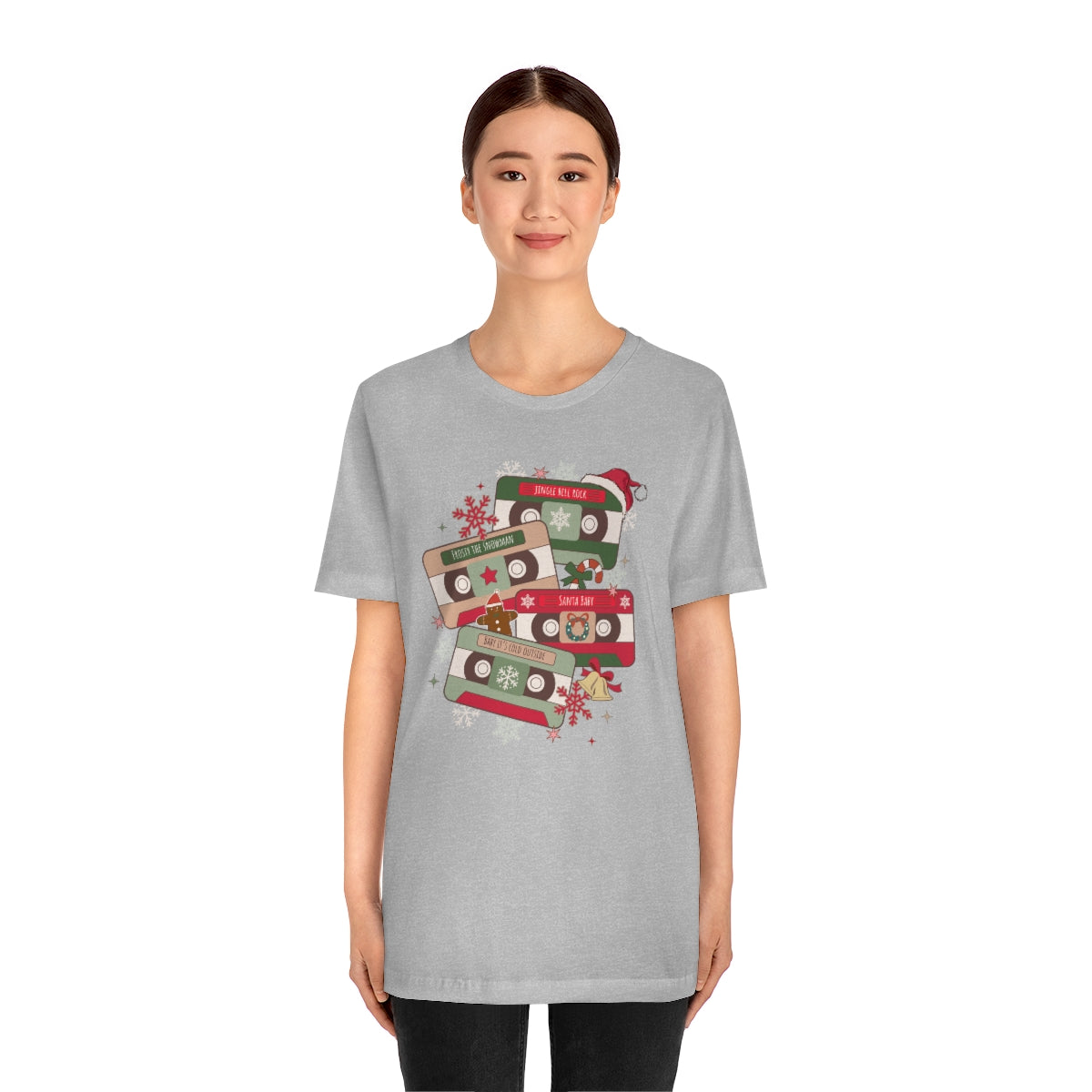 Retro Christmas Music Cassette Tape Christmas Tshirt