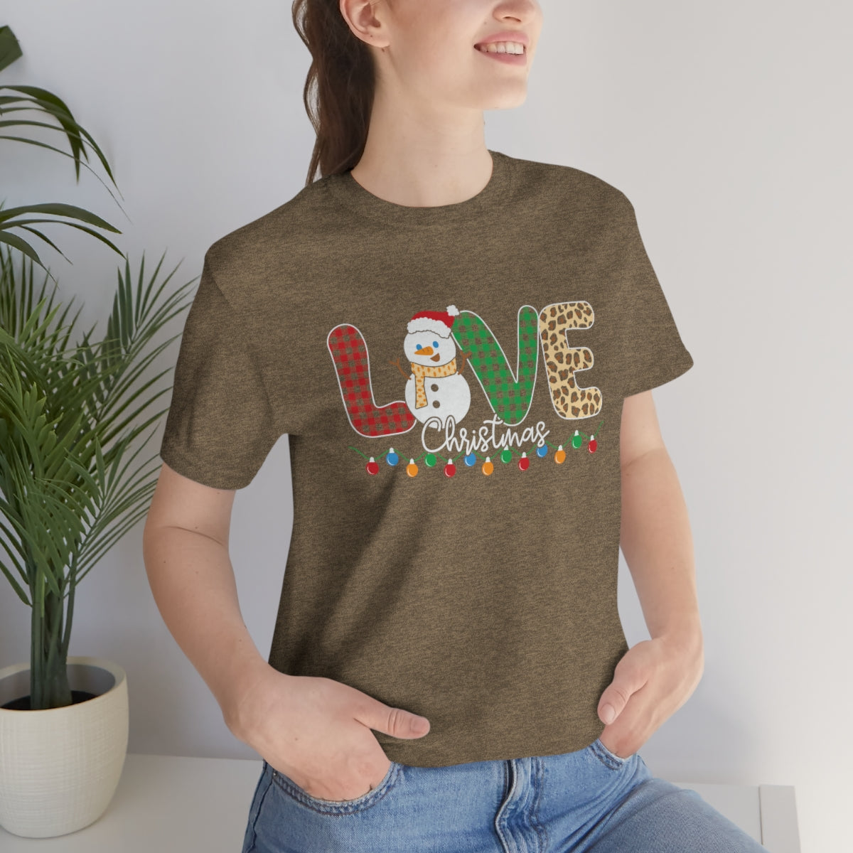 Cute Love Christmas Snowman Tshirt