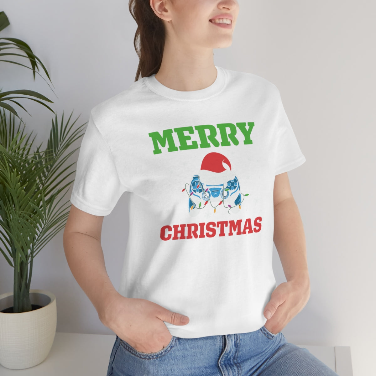 Video Game Controller Merry Christmas Holiday Tshirt