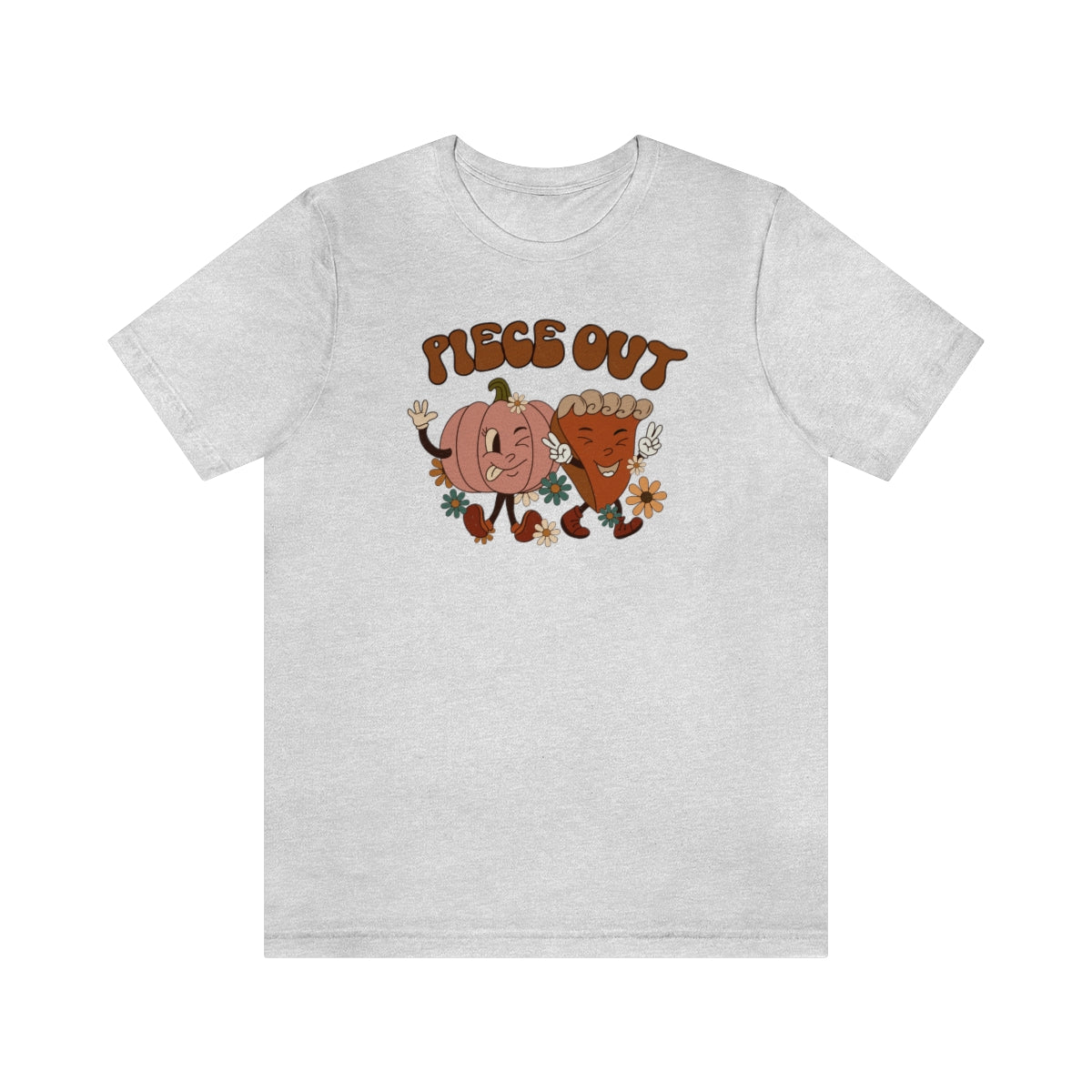 Piece Out Pie Inspired Thanksgiving Teeshirt on Unisex Jersey Short Sleeve Tee