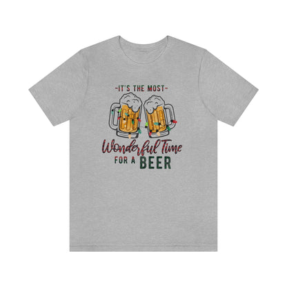 It's the Most Wonderful Time for a Beer Christmas Tshirt