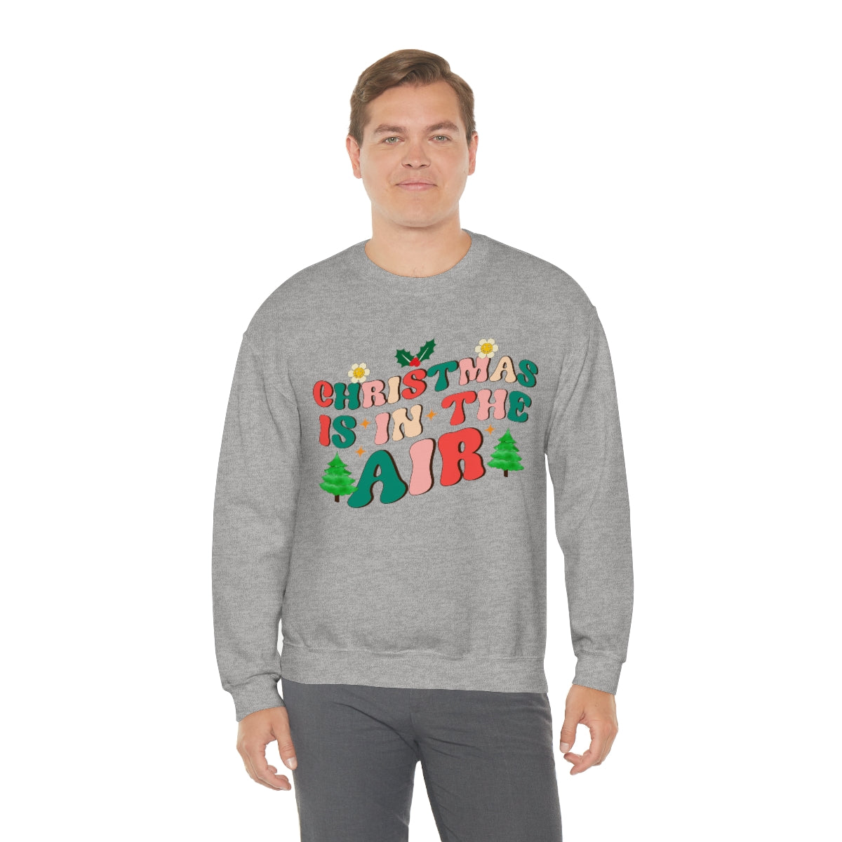 Retro Christmas is in the Air Holiday Sweatshirt