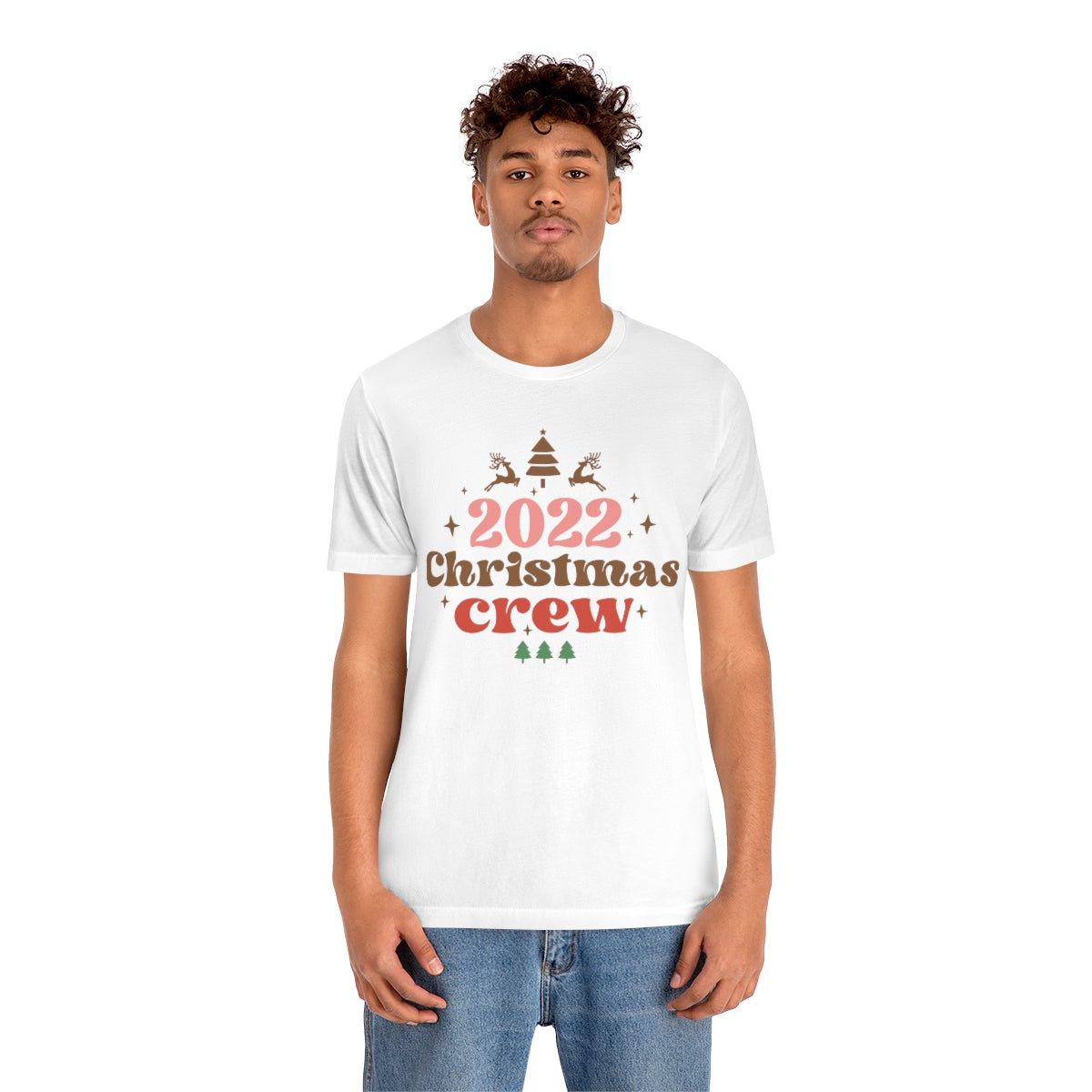 2022 Christmas Crew Family Christmas Reindeer Tshirt