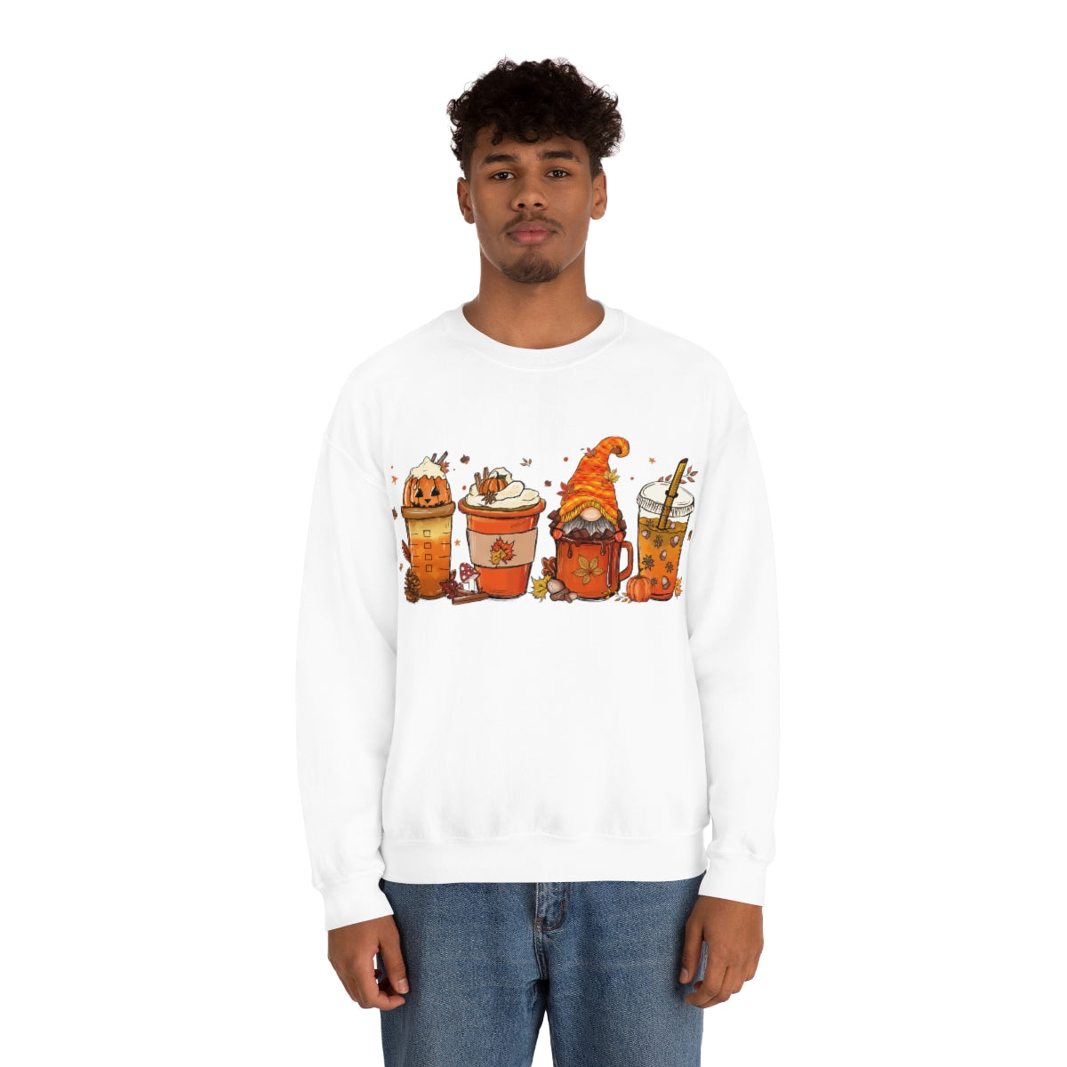 Pumpkin Spice, Coffee Sweatshirt, Fall Coffee Shirt on Unisex Heavy Blend™ Crewneck Sweatshirt