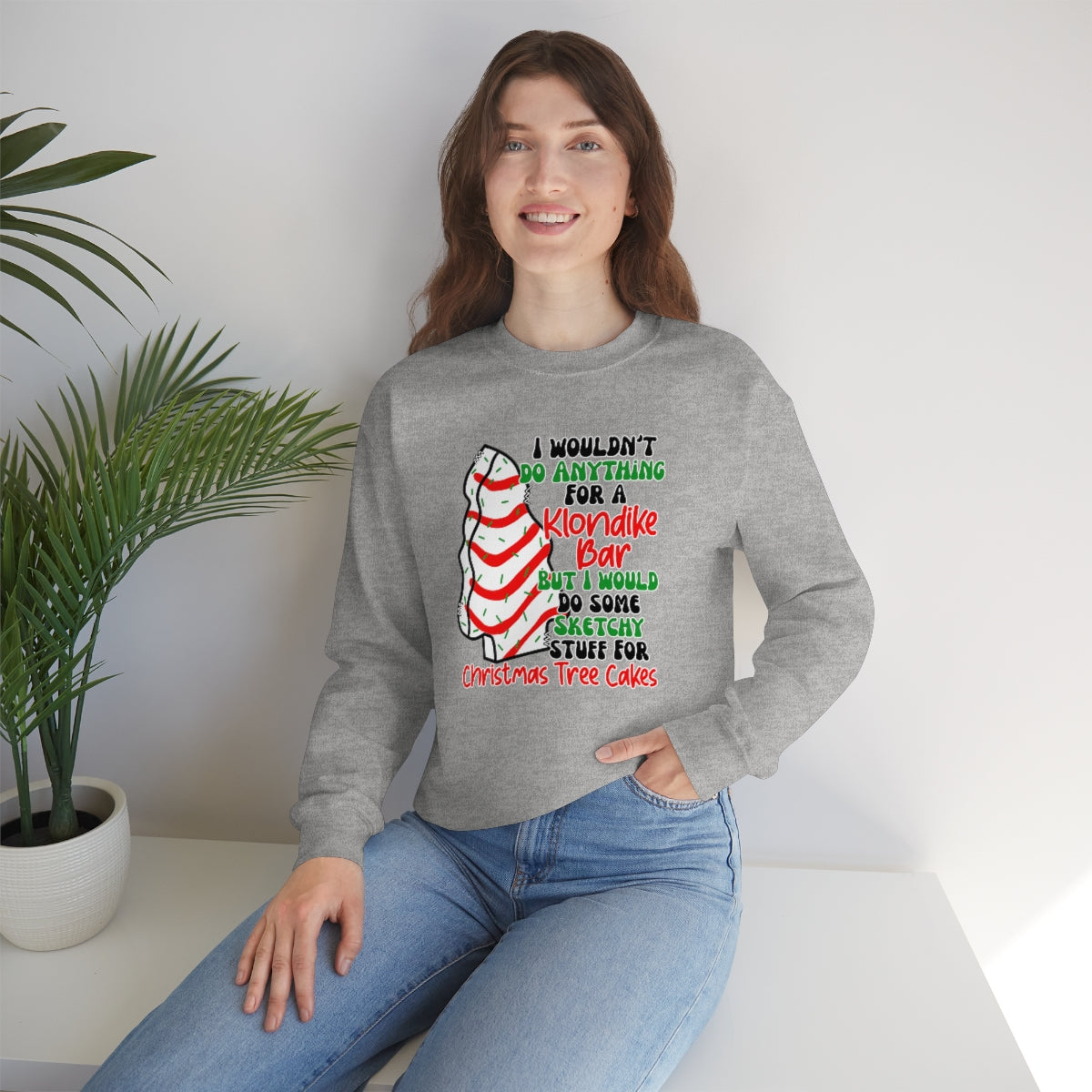 Tasty Christmas Cake Xmas Holiday Sweatshirt