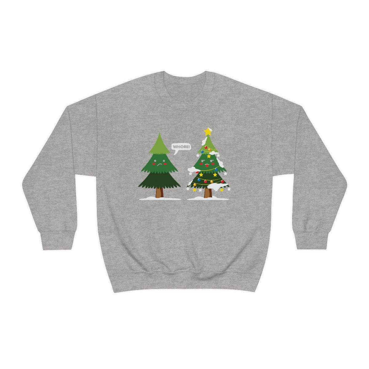 Funny Christmas Trees Cursing Xmas Sweatshirt