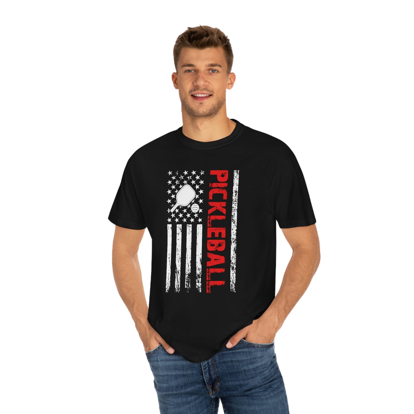 American Flag Pickleball Tshirt