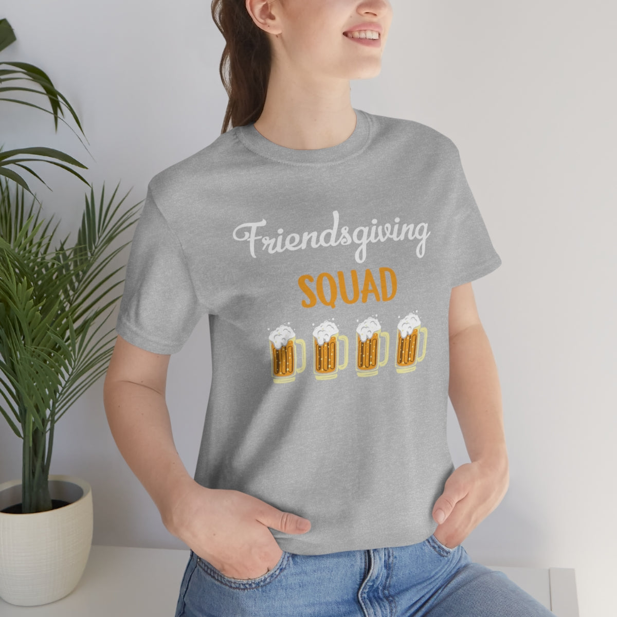 Friendsgiving Squad Beer Themed Thanksgiving Tshirt