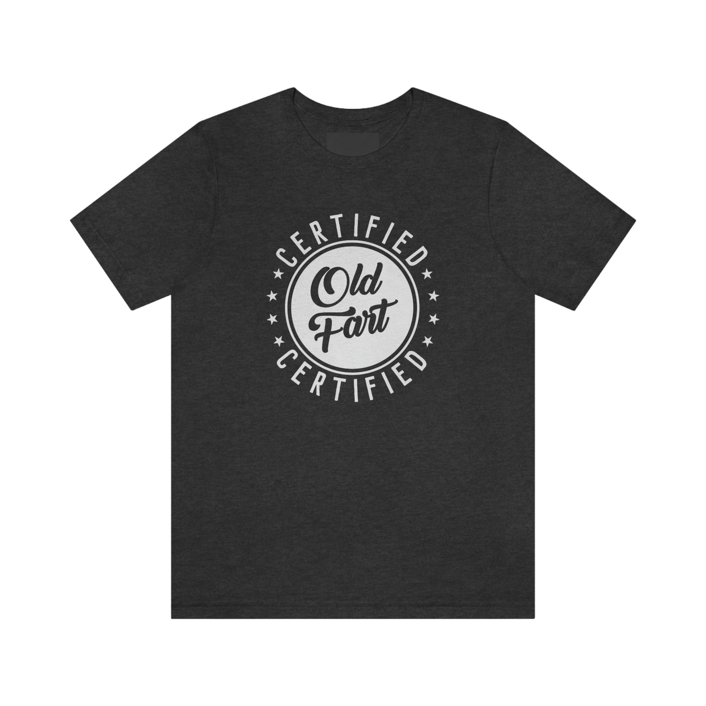 Certified Old Fart Retro Vintage Retirement Short Sleeve Tshirt