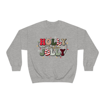 Holly Jolly Vibes with Lights Christmas Sweatshirt