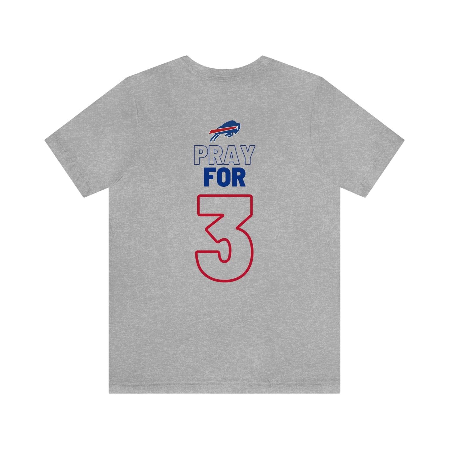 Pray for Damar Buffalo Bills Logo #3 Damar Hamlin Supporter Unisex Jersey Short Sleeve Tee