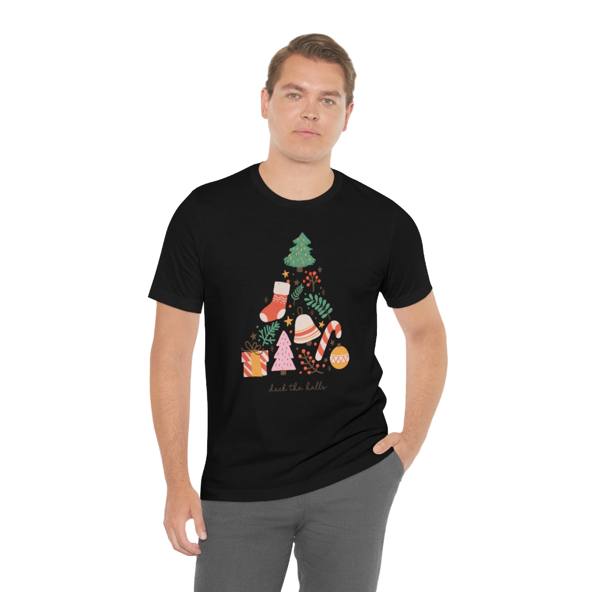 Deck the Halls Beautiful Christmas Tree Tshirt