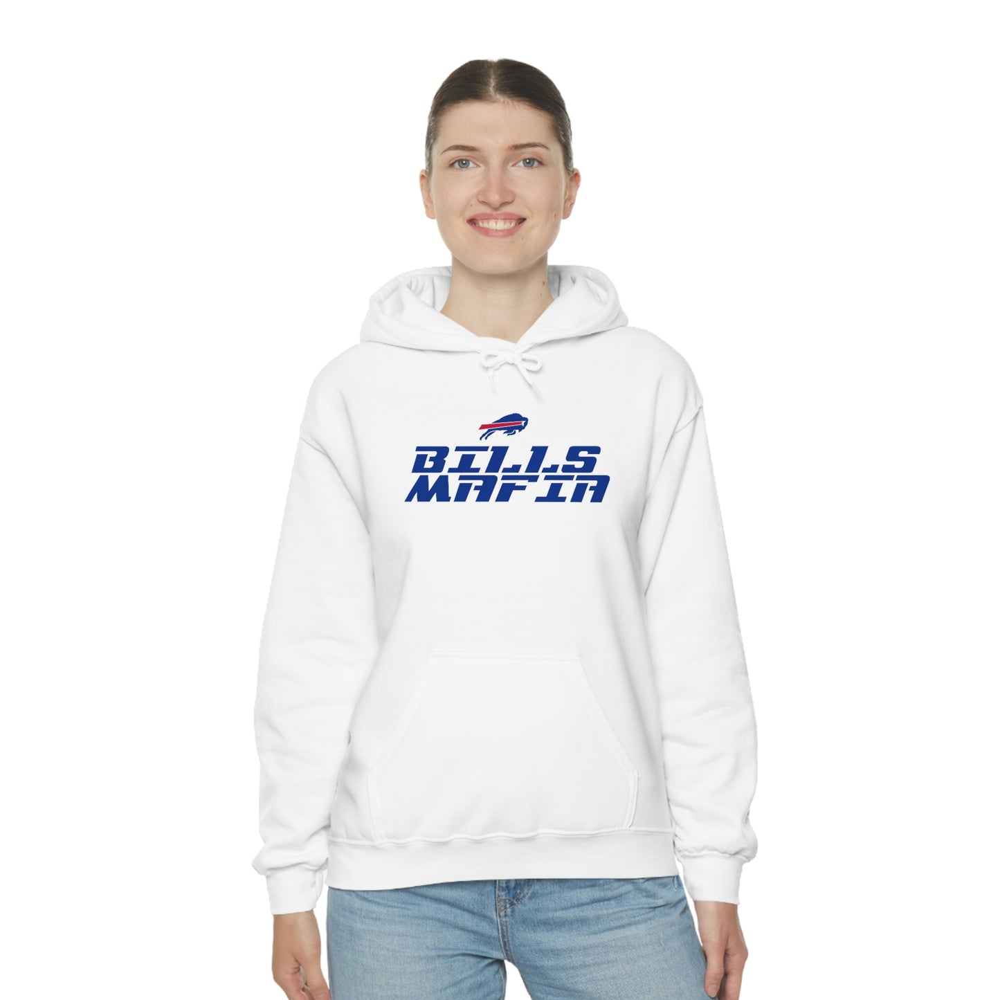 Buffalo Bills Football Bills Mafia NFL Redzone Font Hooded Sweatshirt