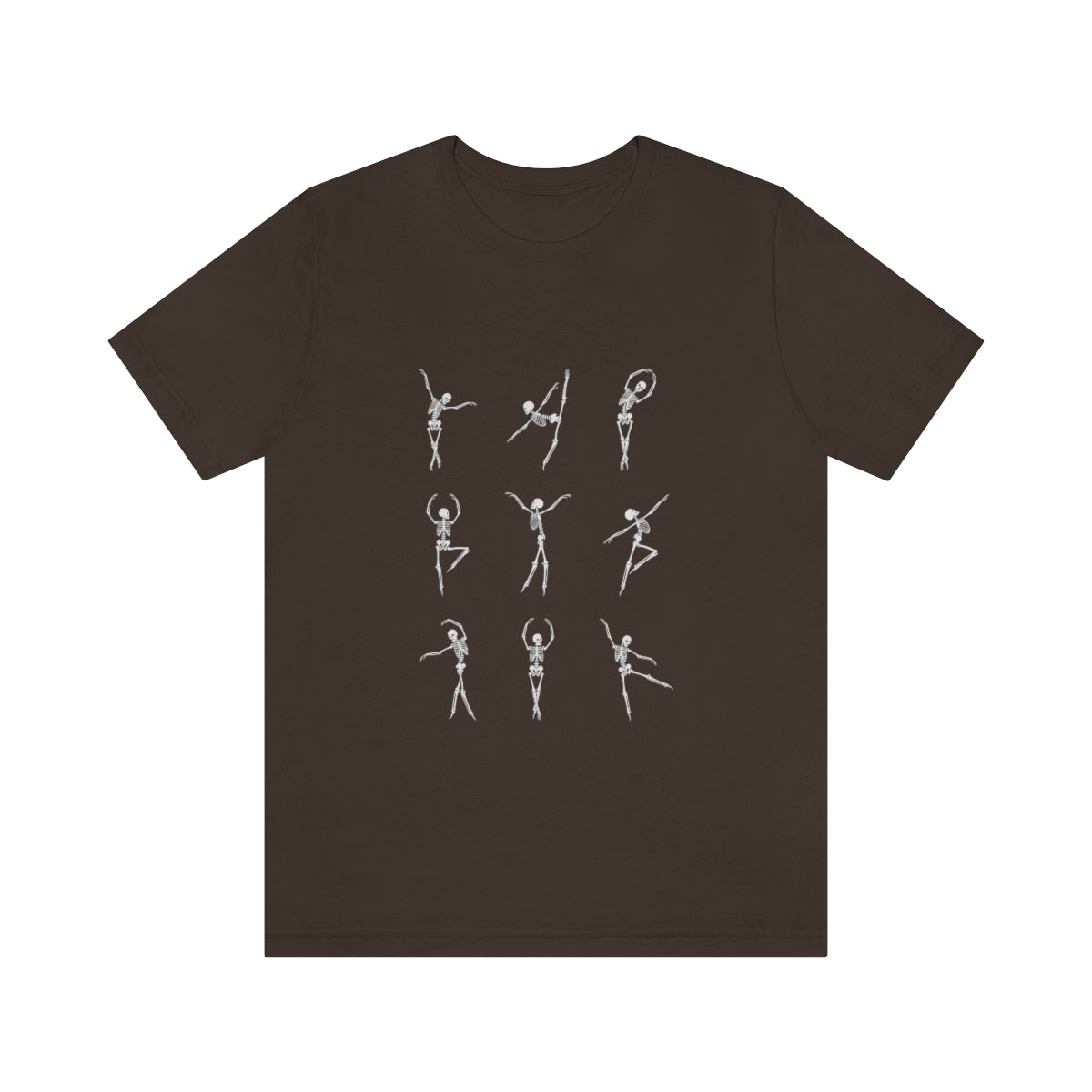 Dancing Skeletons Halloween Design on Unisex Jersey Short Sleeve Tee