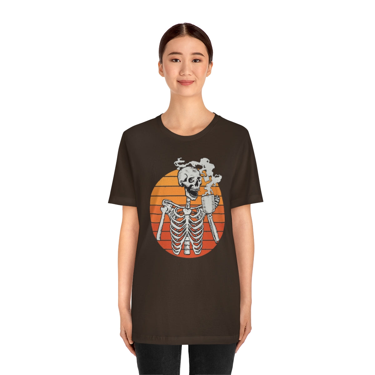 Dead Inside but Caffeinated Skeleton Halloween TShirt