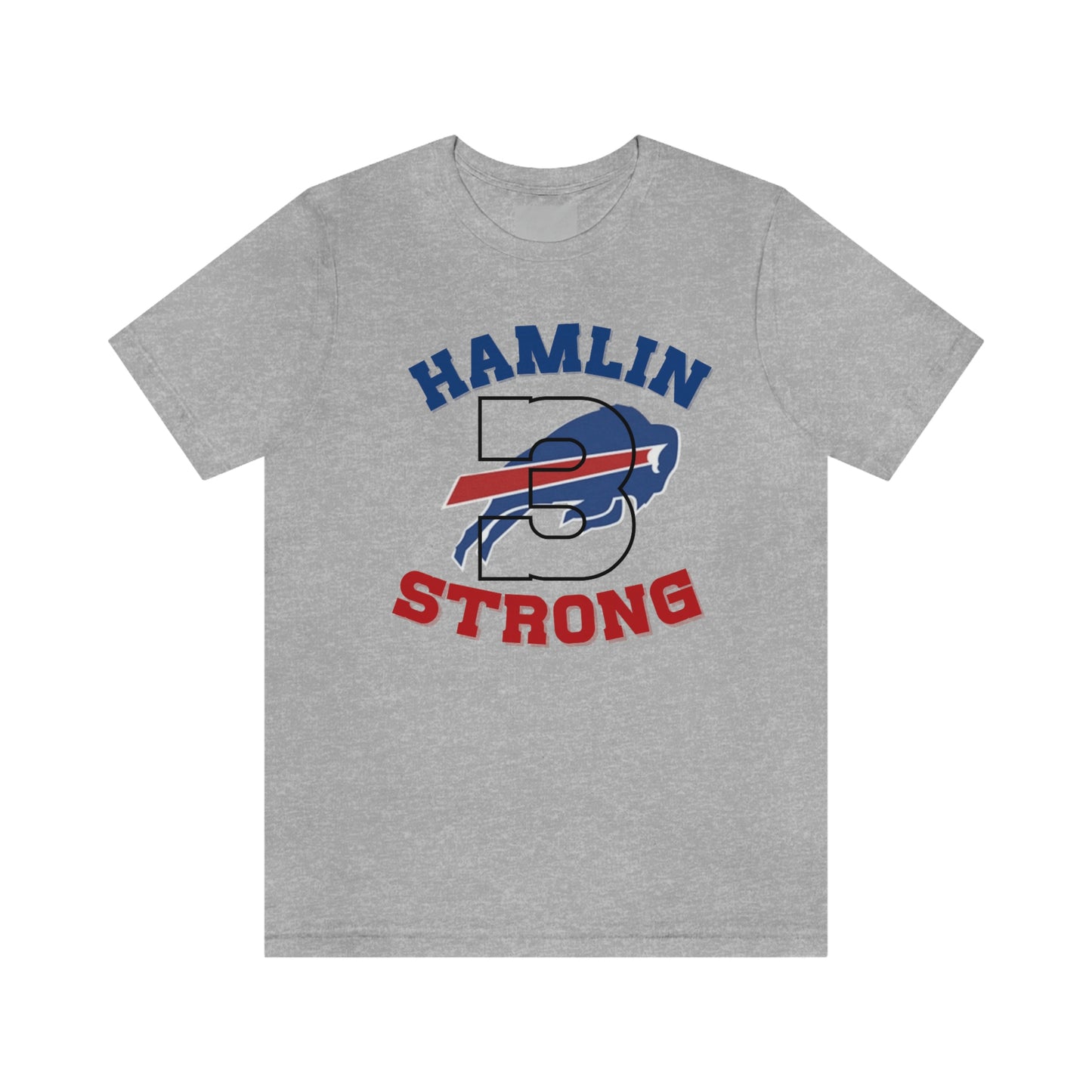 #3 Hamlin Strong Damar Hamlin Buffalo Bills Logo Hamlin Supporter Unisex Jersey Short Sleeve Tee