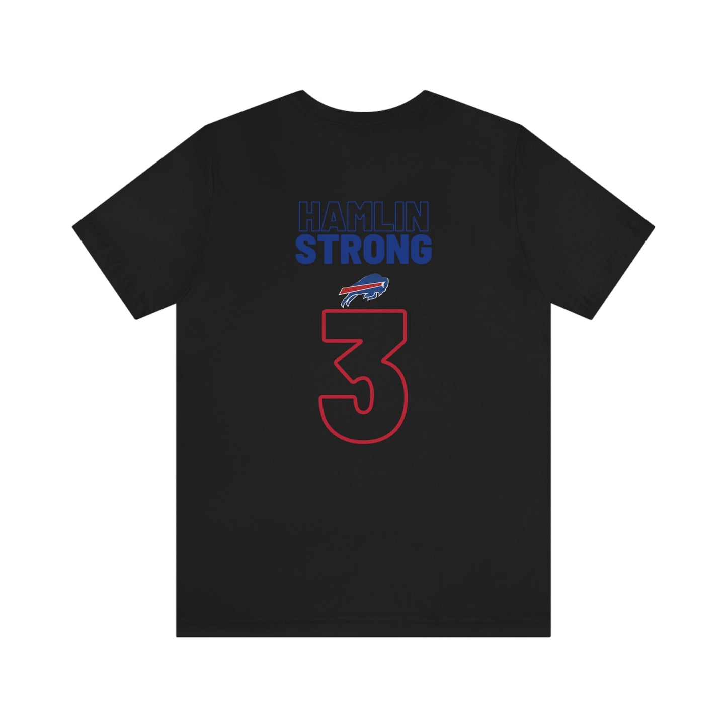 Hamlin Strong Damar Hamlin Buffalo Bills Logo #3 Unisex Jersey Short Sleeve Tee