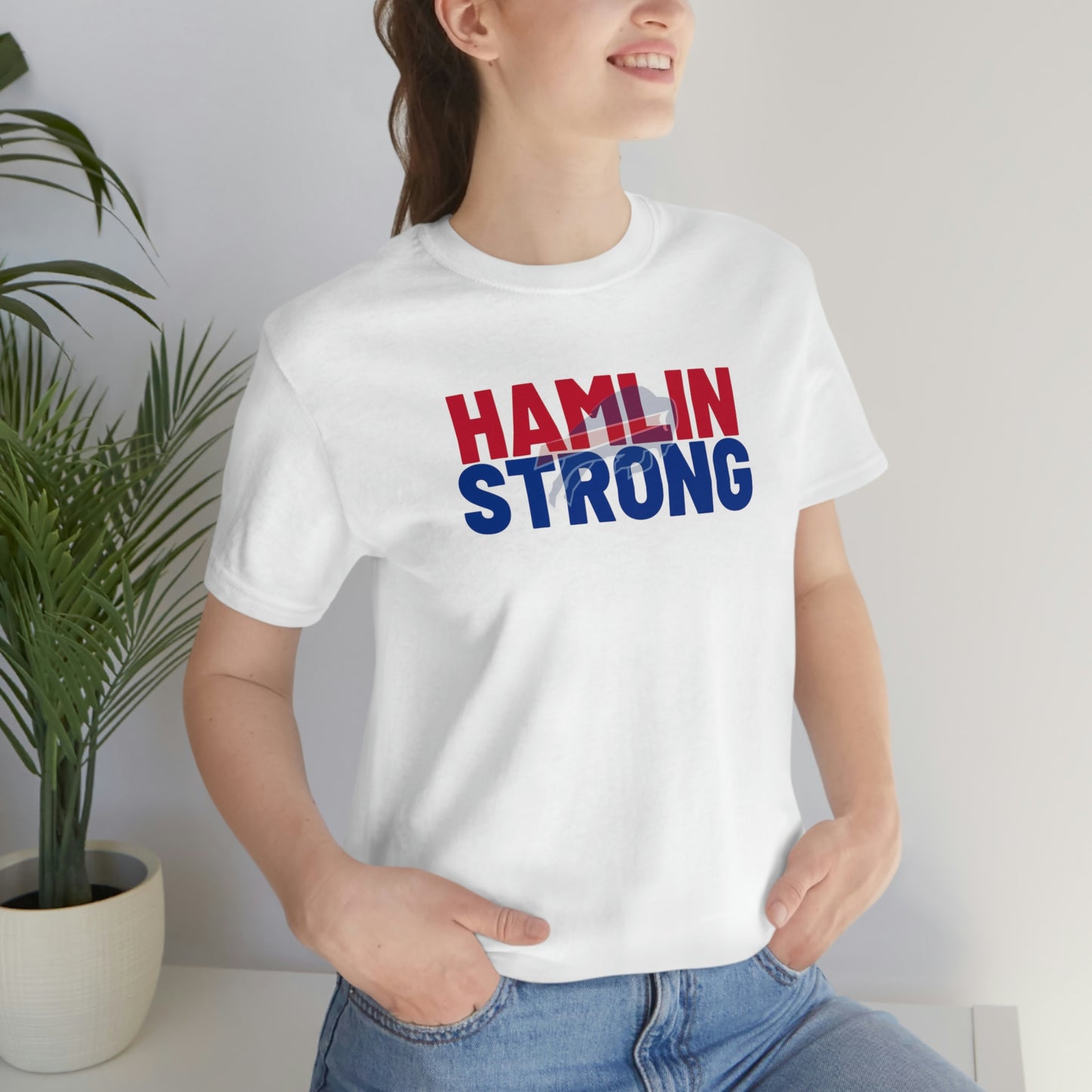 Hamlin Strong Damar Hamlin Buffalo Bills Logo #3 Unisex Jersey Short Sleeve Tee