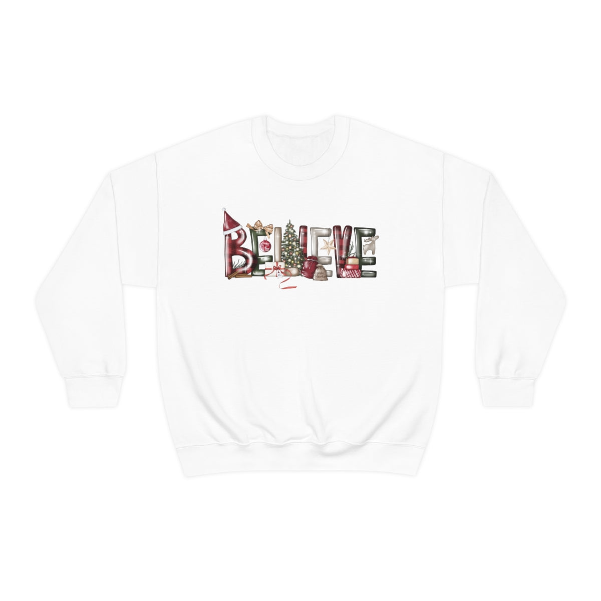 Believe Christmas Magic Xmas Holiday Sweatshirt