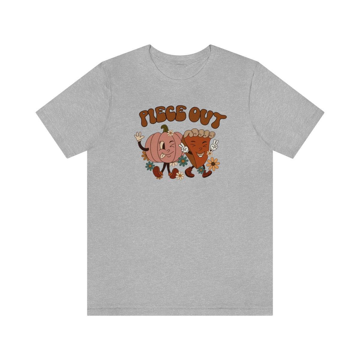 Piece Out Pie Inspired Thanksgiving Teeshirt on Unisex Jersey Short Sleeve Tee