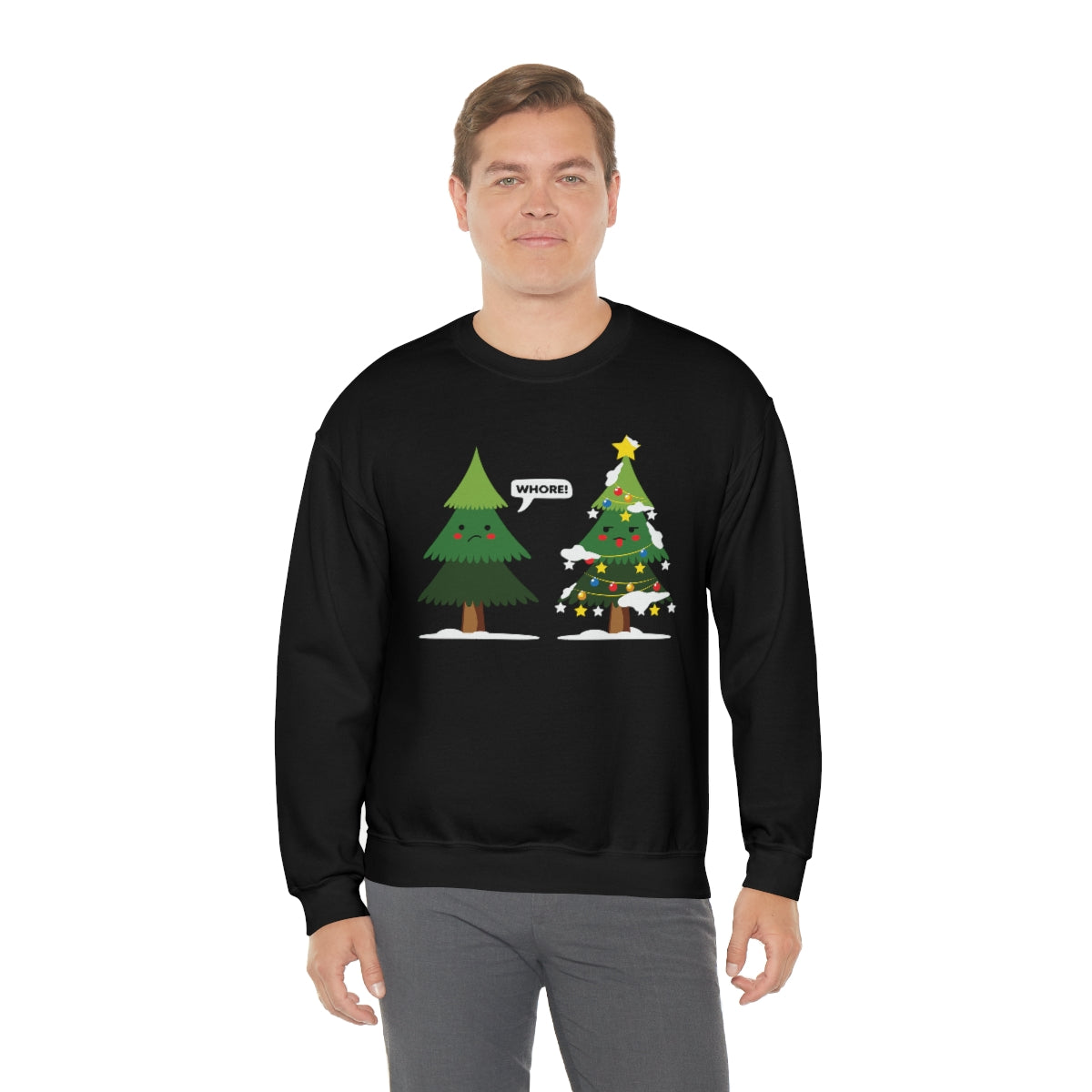 Funny Christmas Trees Cursing Xmas Sweatshirt