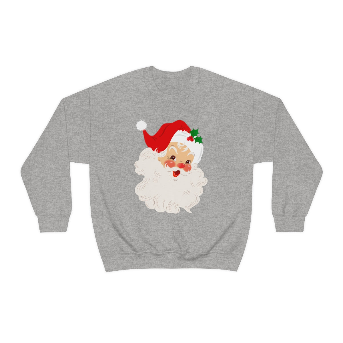 Cute Retro Vintage Classic Santa Kris Kringle Christmas Sweatshirt