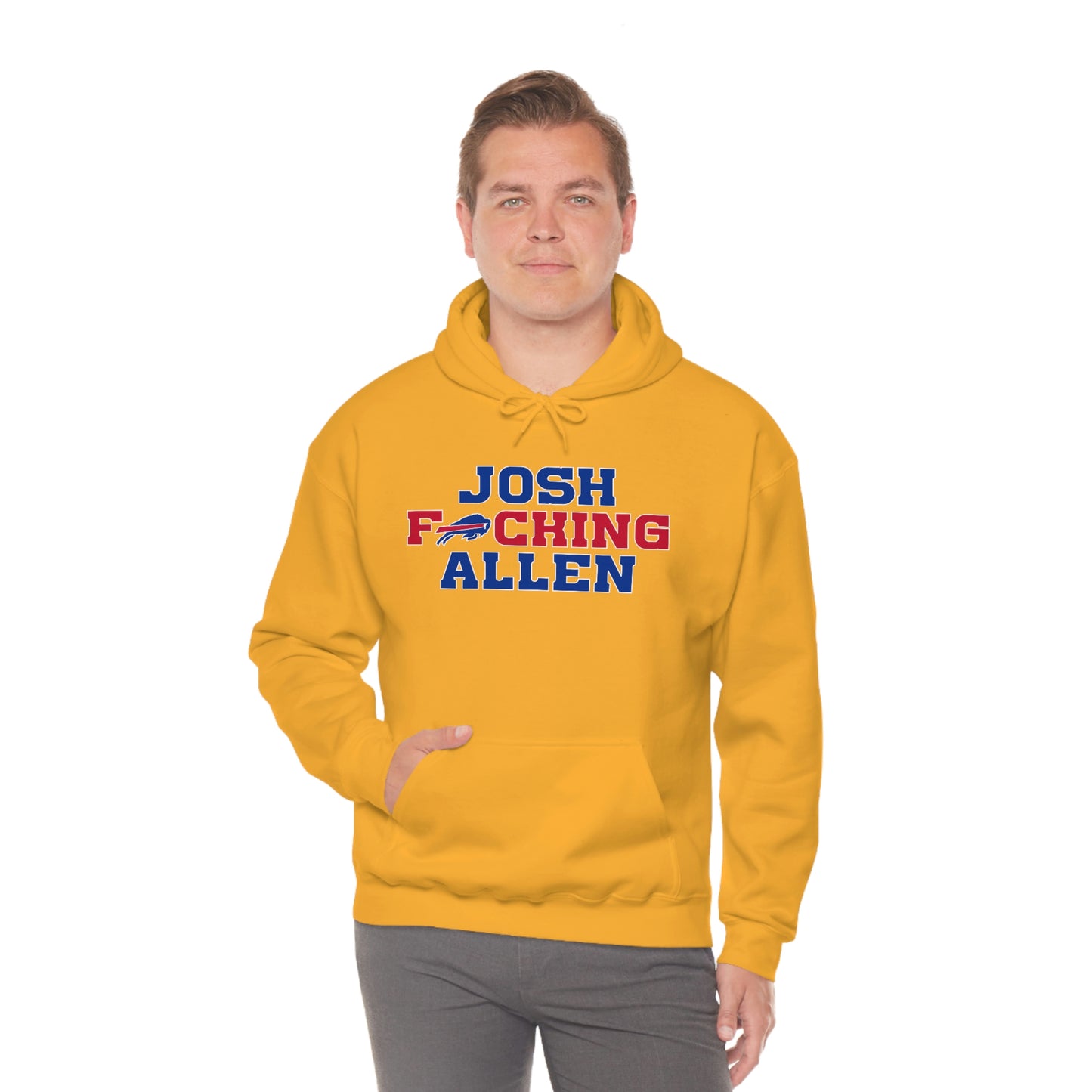 Josh Freaking Allen Bills Mafia #17 Buffalo Bills Football Hooded Sweatshirt