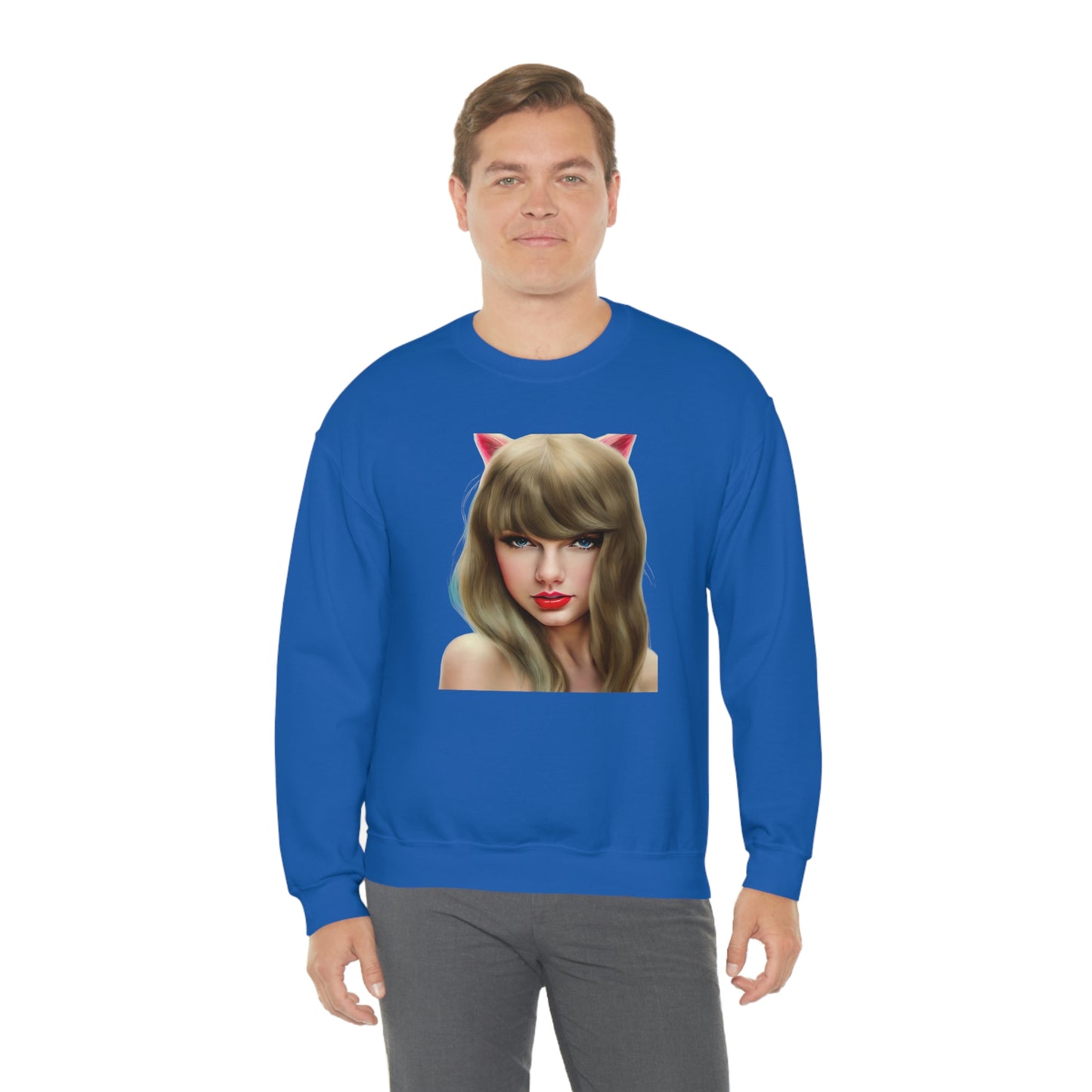 Taylor Swift Cat Ears T Swift Taylor Swift Merch Fan Swifty Gift Crewneck Sweatshirt