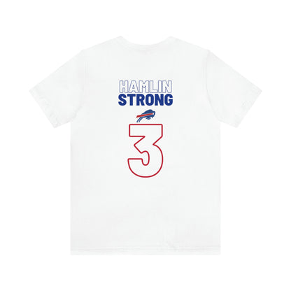 Hamlin Strong Damar Hamlin Buffalo Bills Logo #3 Unisex Jersey Short Sleeve Tee