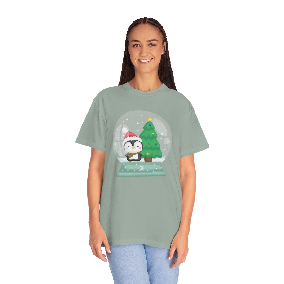 Cute Penguin Snowglobe Christmas Tshirt