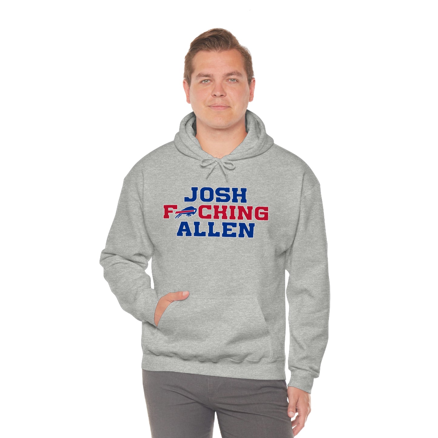 Josh Freaking Allen Bills Mafia #17 Buffalo Bills Football Hooded Sweatshirt