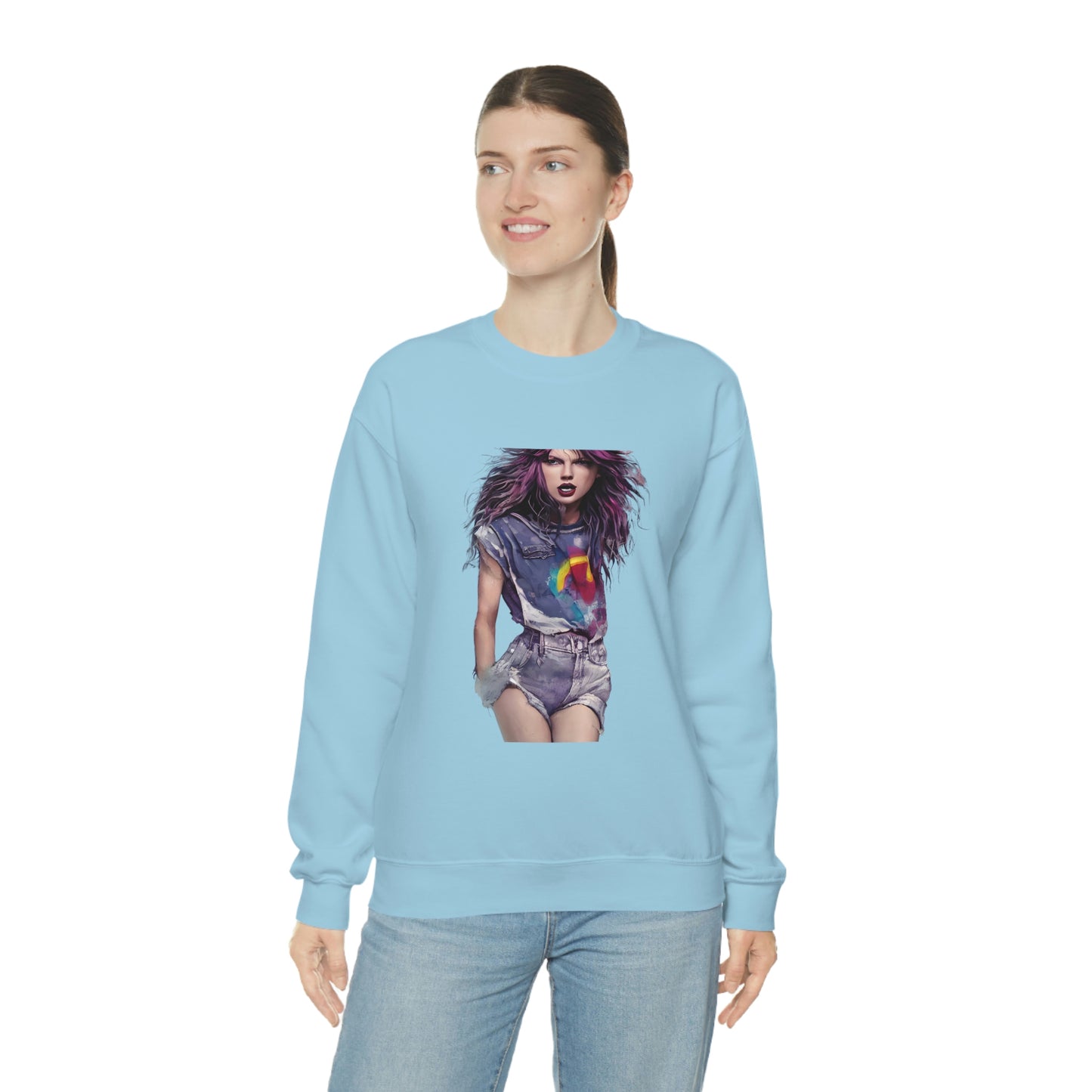 Punk Taylor Swift Rocking T Swift Taylor Swift Merch Fan Swifty Gift Crewneck Sweatshirt