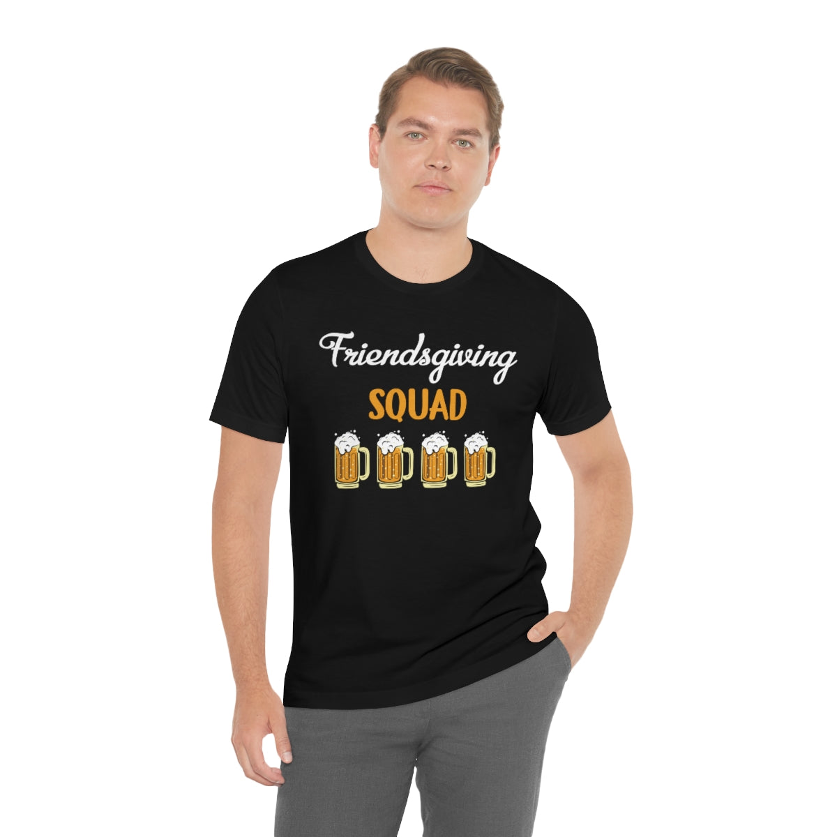 Friendsgiving Squad Beer Themed Thanksgiving Tshirt