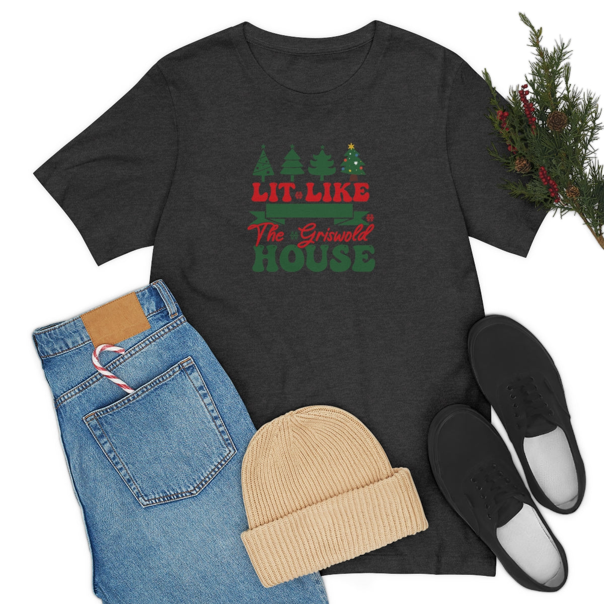 Lit Like the Griswold House Funny Christmas TShirt