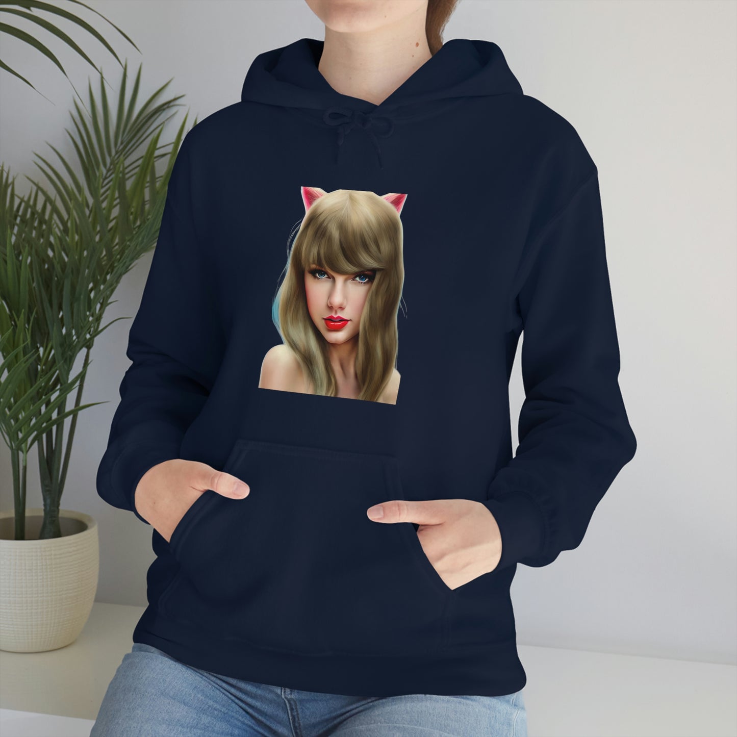 Taylor Swift Cat Ears T Swift Taylor Swift Merch Fan Swifty Gift Hooded Sweatshirt