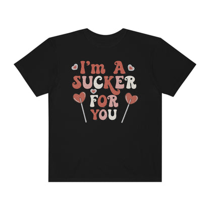 Sucker For You Shirt, Lollipop Shirt , Valentine's Day Shirt, Everyday Shirt, Shirt for Her, Cute Valentines Shirt, Heart Lollipop Tee