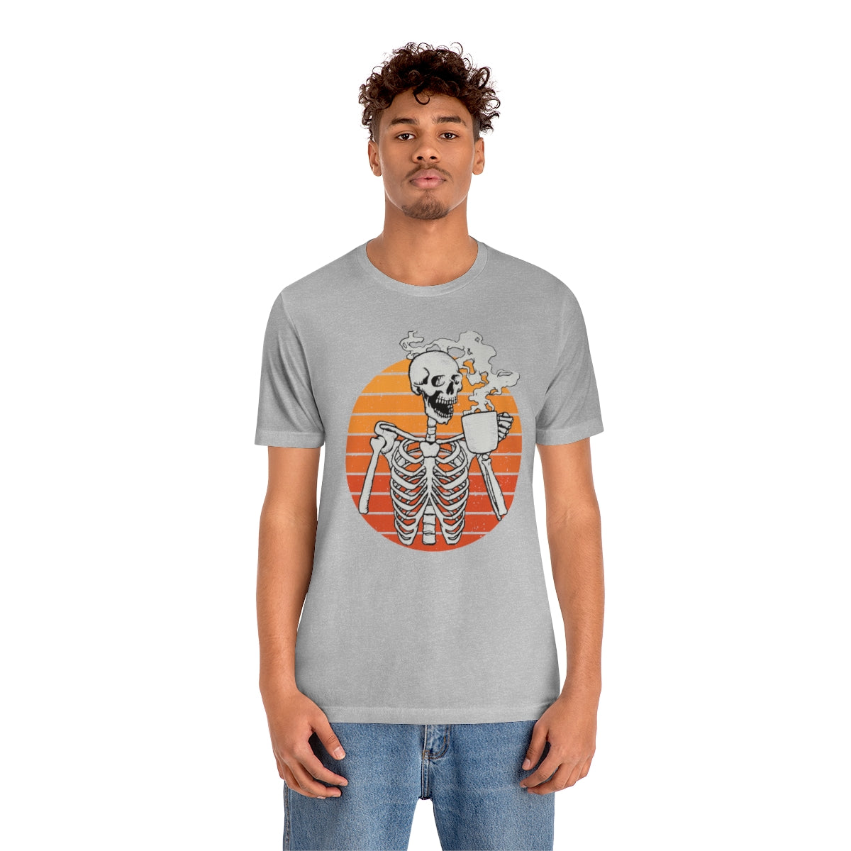 Dead Inside but Caffeinated Skeleton Halloween TShirt